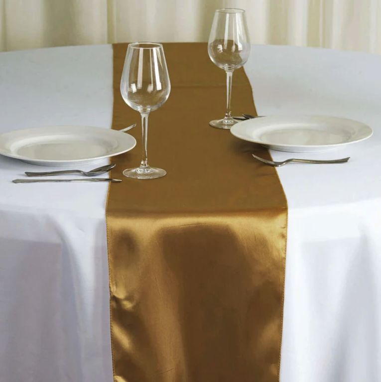 GOLD SATIN RUNNER 12x108