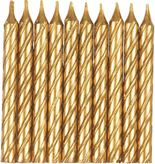 CANDLES GOLD SPIRAL