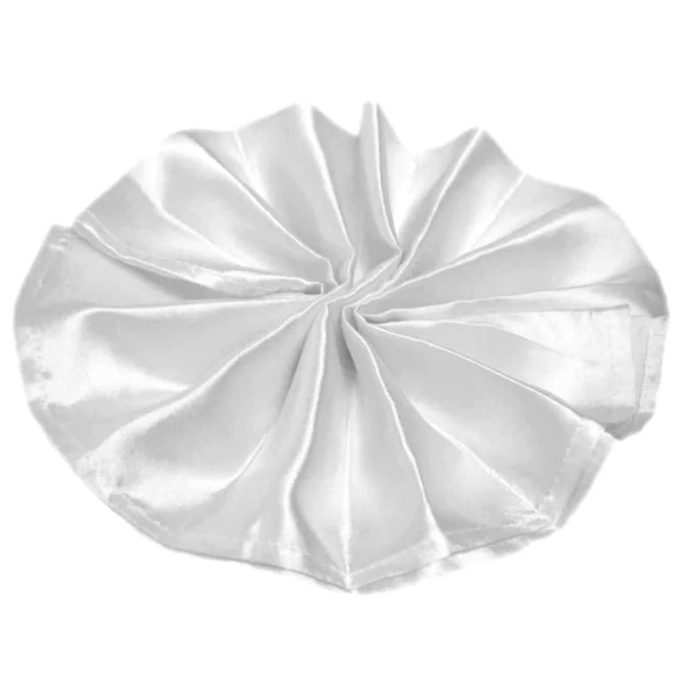 Satin Napkin White 5Ct