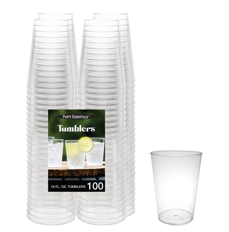 10Oz Tumbler Clear 100Ct