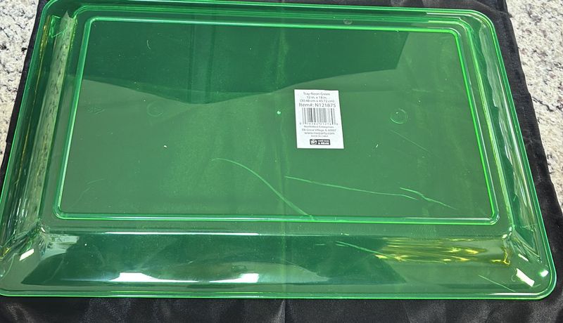 Neon Green Tray 12X18