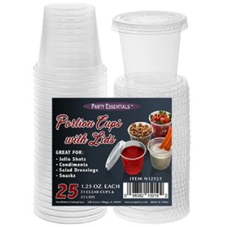 PORTION CUPS W LIDS 25CT 1.25oz