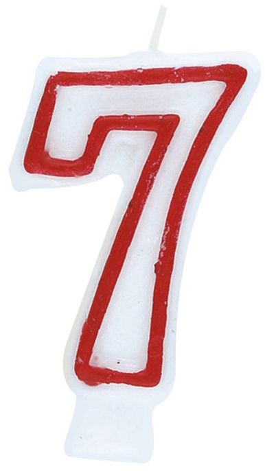 CANDLE DLX  NUMERAL #7