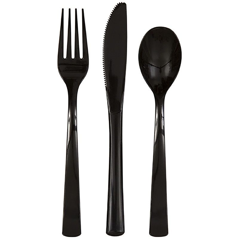 Midnight Black Mixed Cutlery
