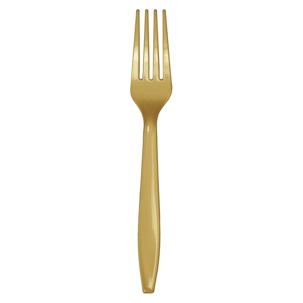 GLITTERING GOLD FORKS 24CT
