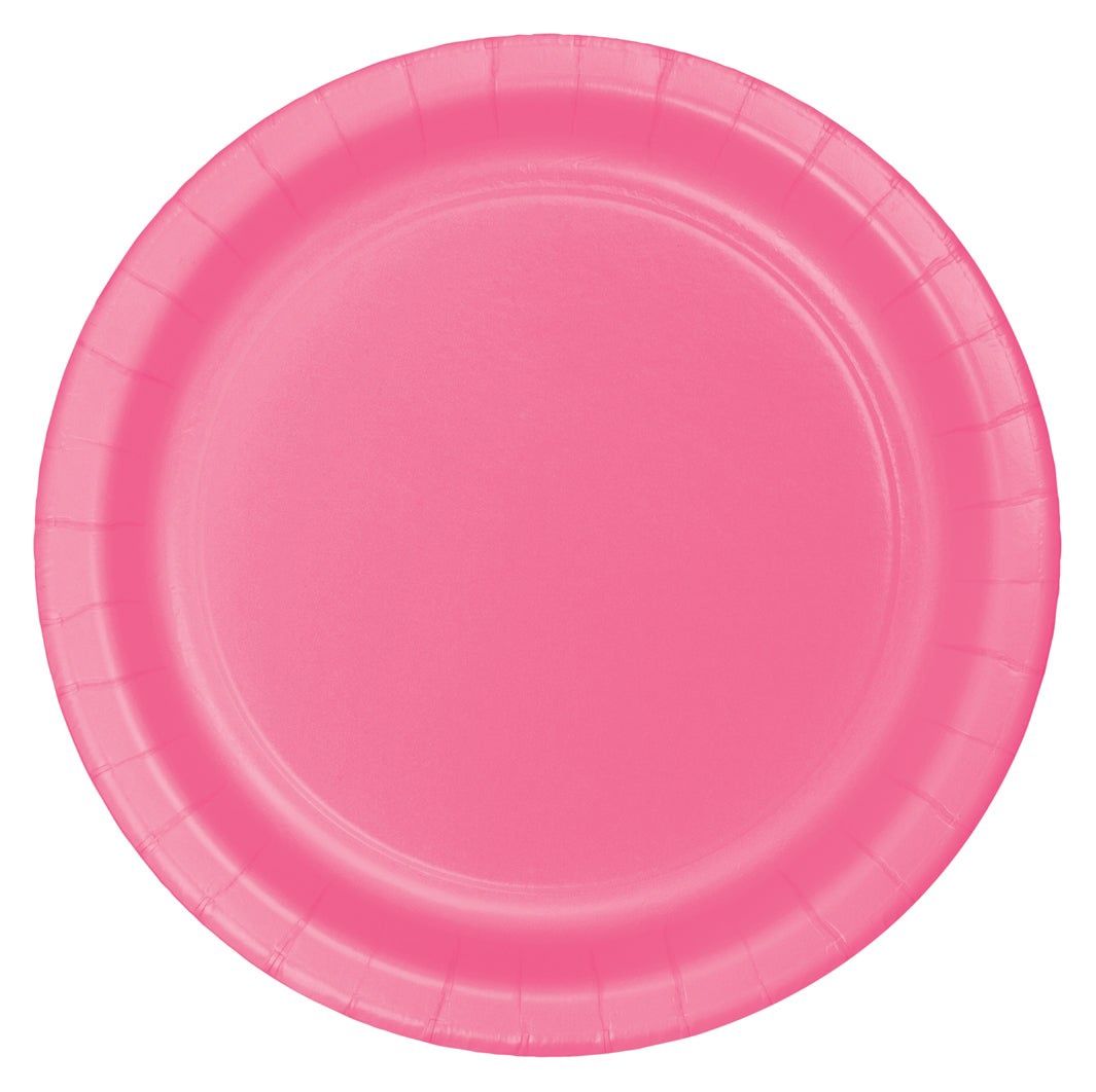 CANDY PINK SMALL PLATE 24CT