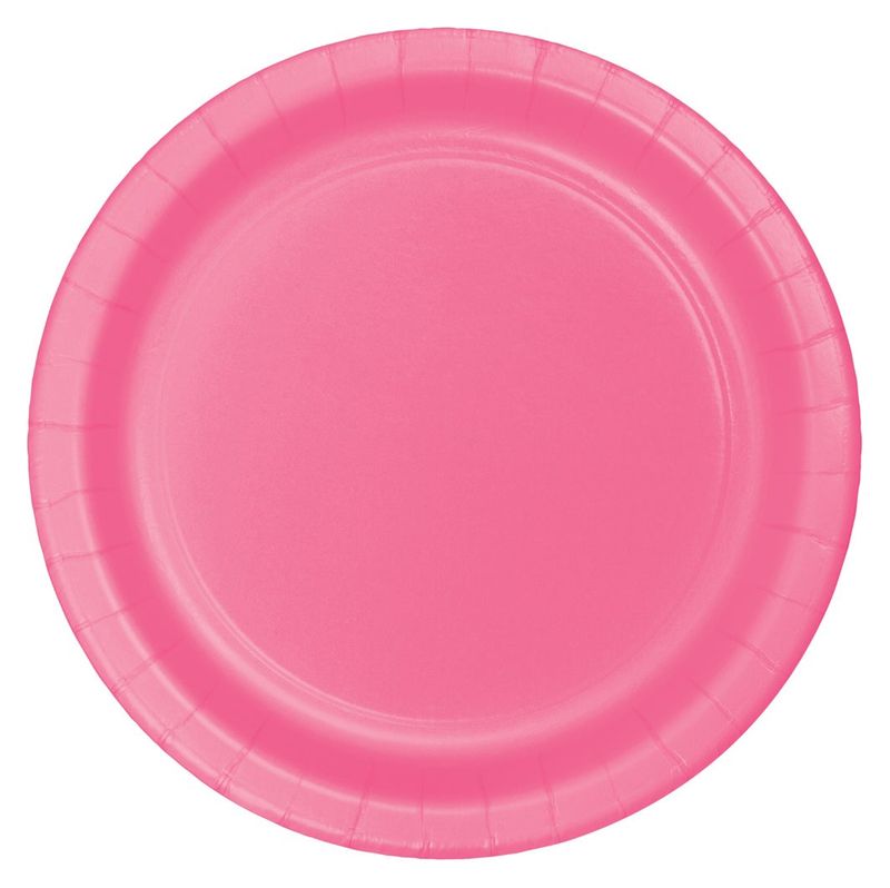 CANDY PINK SMALL PLATE 24CT