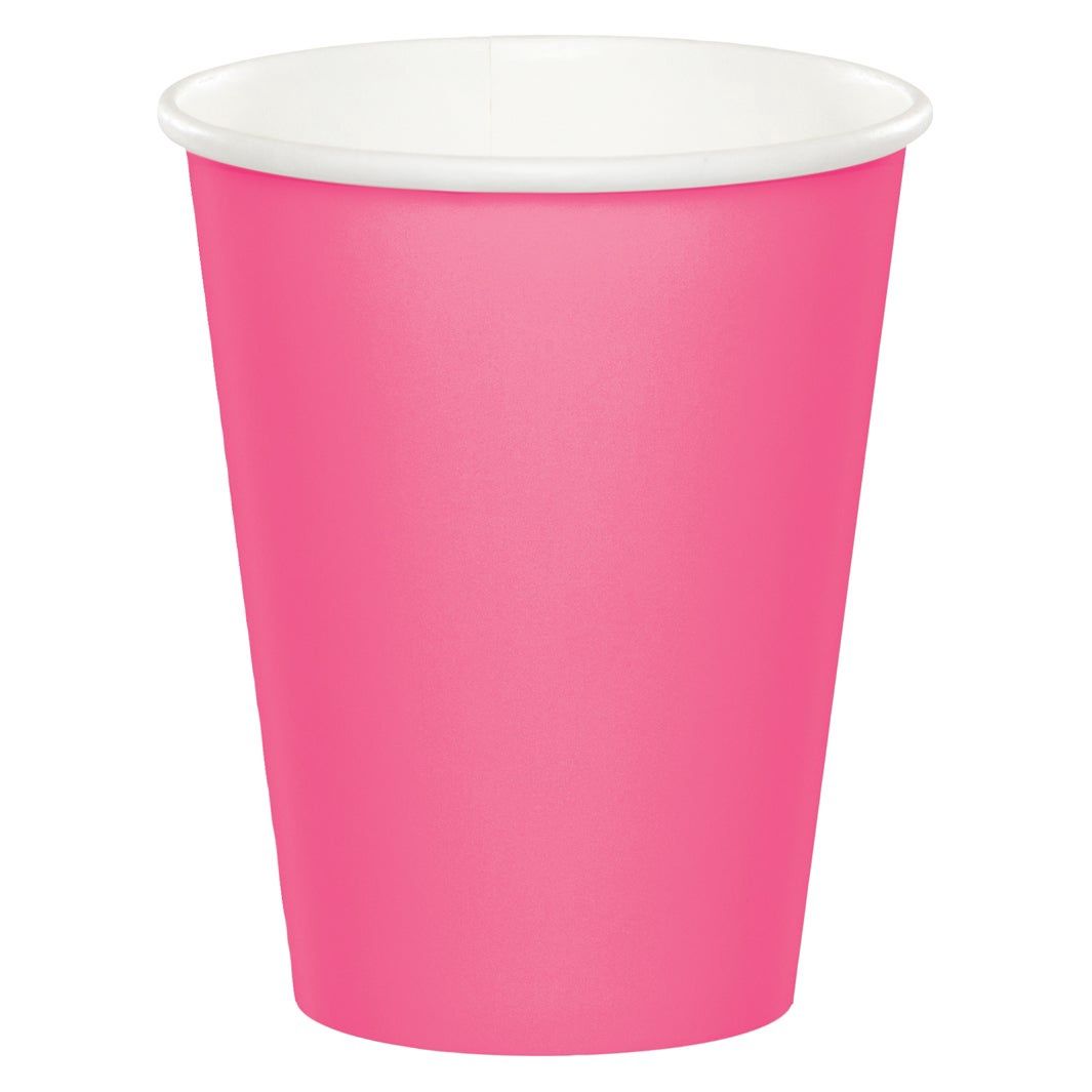 CANDY PINK PAPER CUPS 24CT