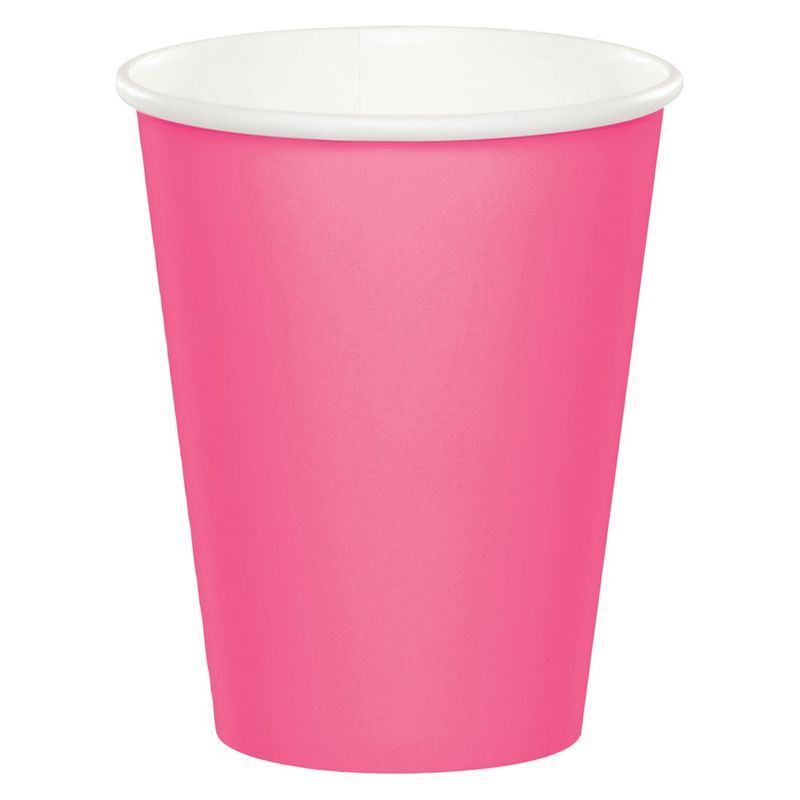 CANDY PINK PAPER CUPS 24CT