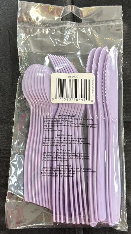 Luscious Lavender Mixed Cutlery