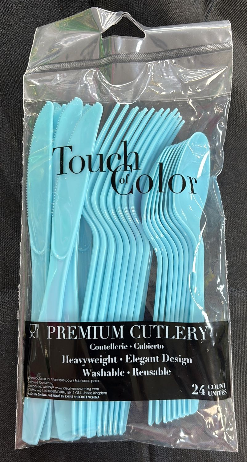 BERMUDA BLUE MIXED CUTLERY