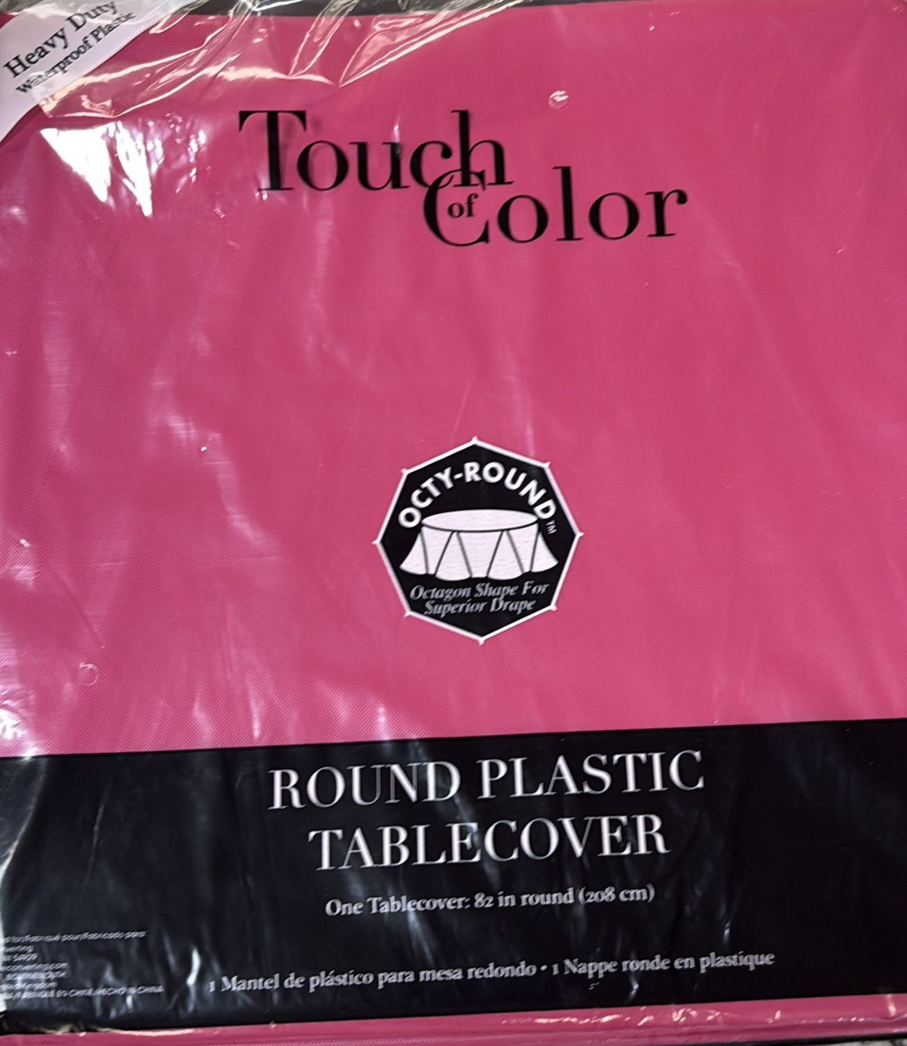 HOT MAGENTA ROUND TABLECOVER