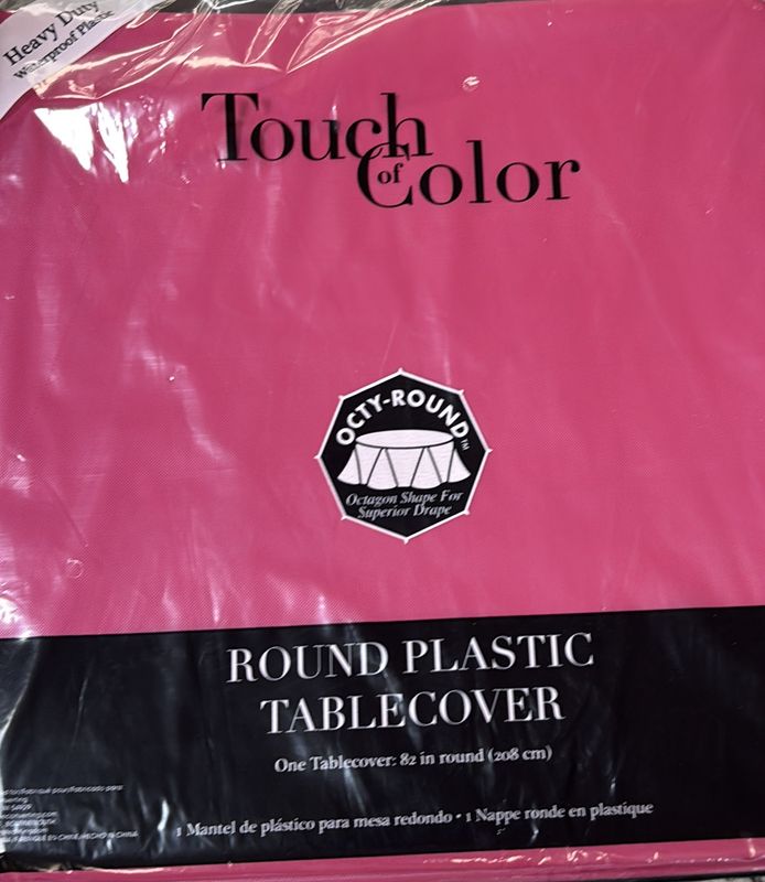 HOT MAGENTA ROUND TABLECOVER