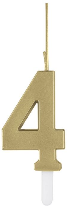 CANDLE SPARKLER GOLD #4