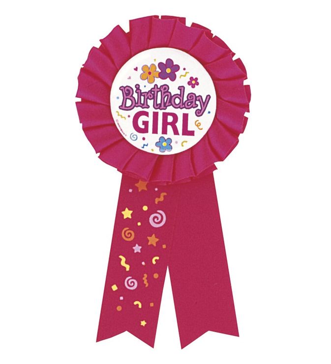 Birthday Girl Pink Badge