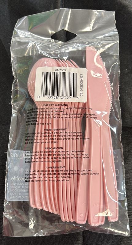 Classic Pink Mixed Cutlery 18Ct