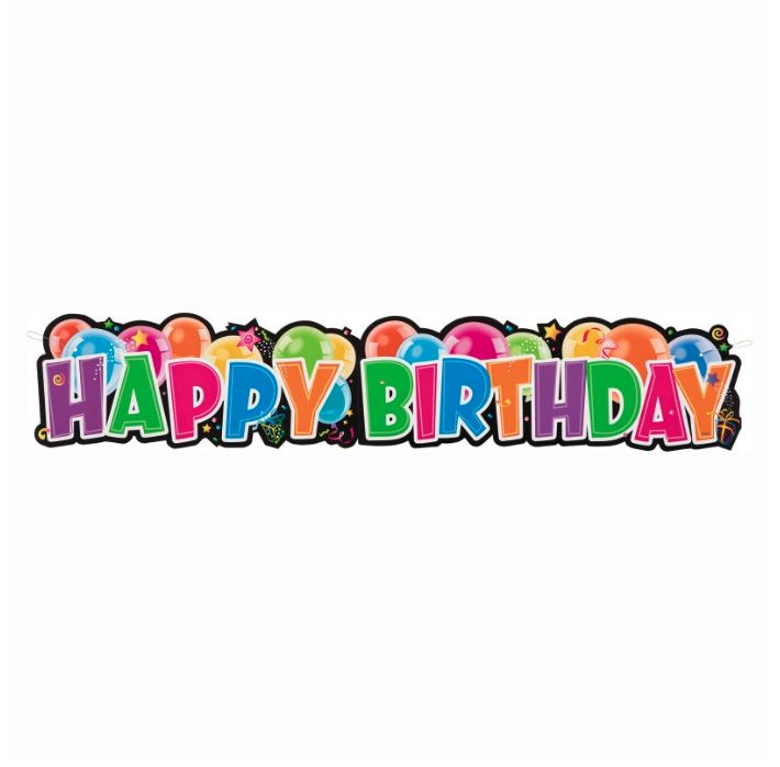 GIANT BANNER HAPPY BIRTHDAY 4.5FT