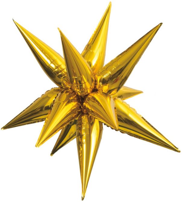 40" GOLD 3D STAR JUMBO FOIL BALLOON