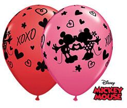 MICKY &amp; MINNIE MOUSE 11" LATEX BALLOON 25CT