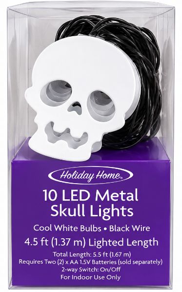 10 Led Metal Lights 4.5ft, CATEGORY: SKULL