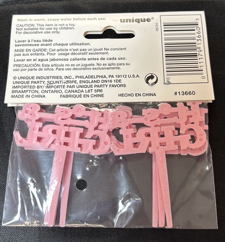 Its A Girl Cupcake Toppers