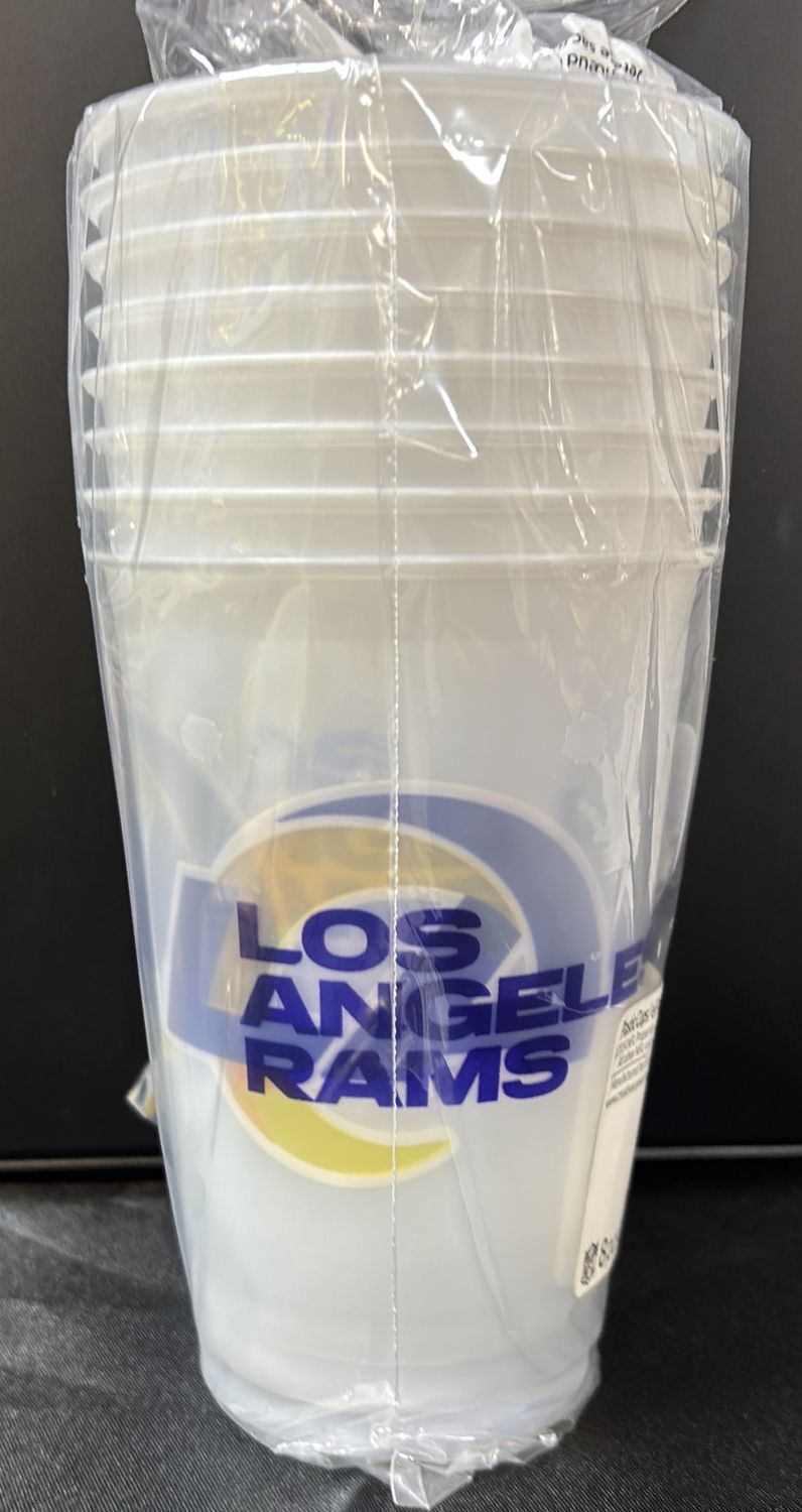 LOS ANGELES RAMS NFL PLASTIC CUPS