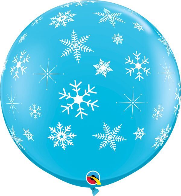 Snowflakes 36" Latex Balloon 2Ct