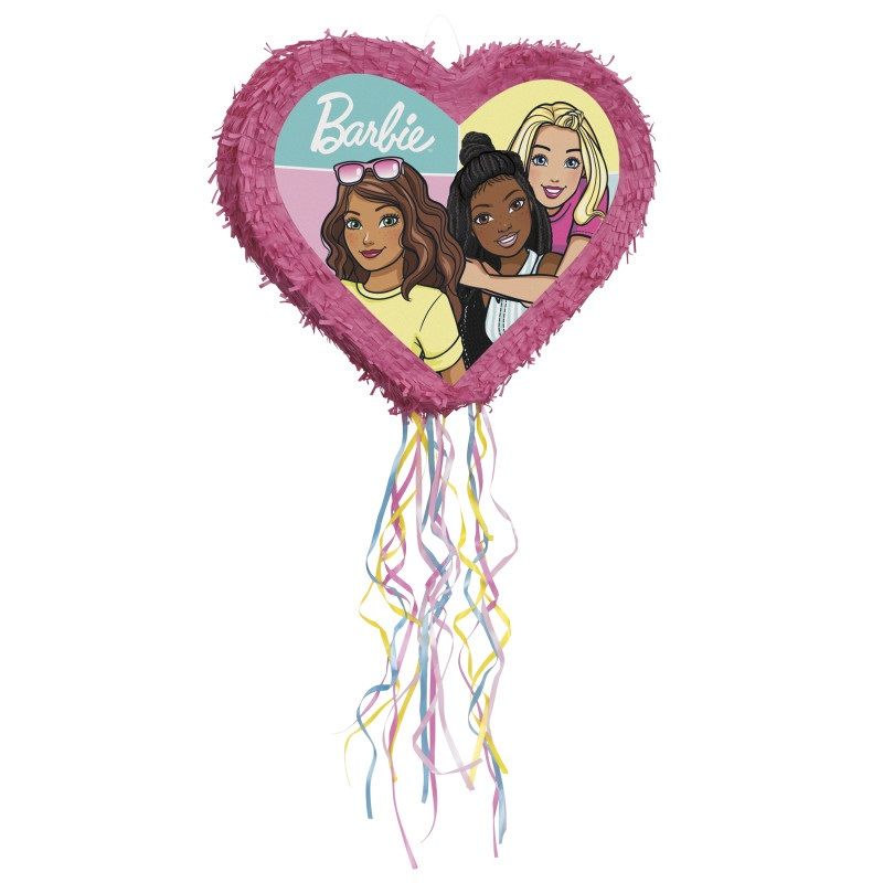 Barbie Shaped Drum Pull Pinata