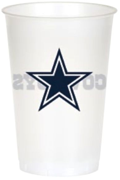 NFL PLASTIC CUPS DALLAS COWBOYS 8CT