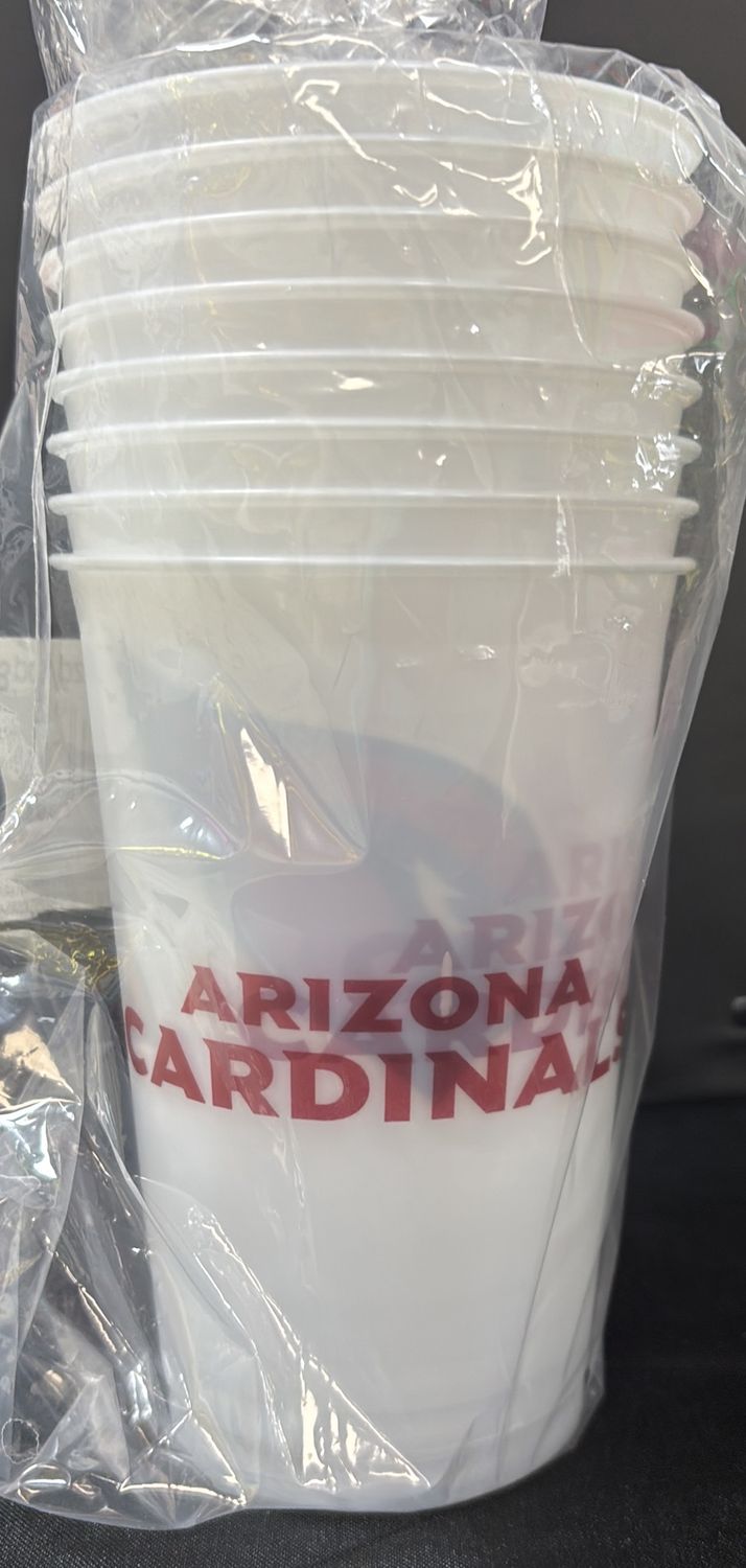 ARIZONA CARDINALS NFL PLASTIC CUPS