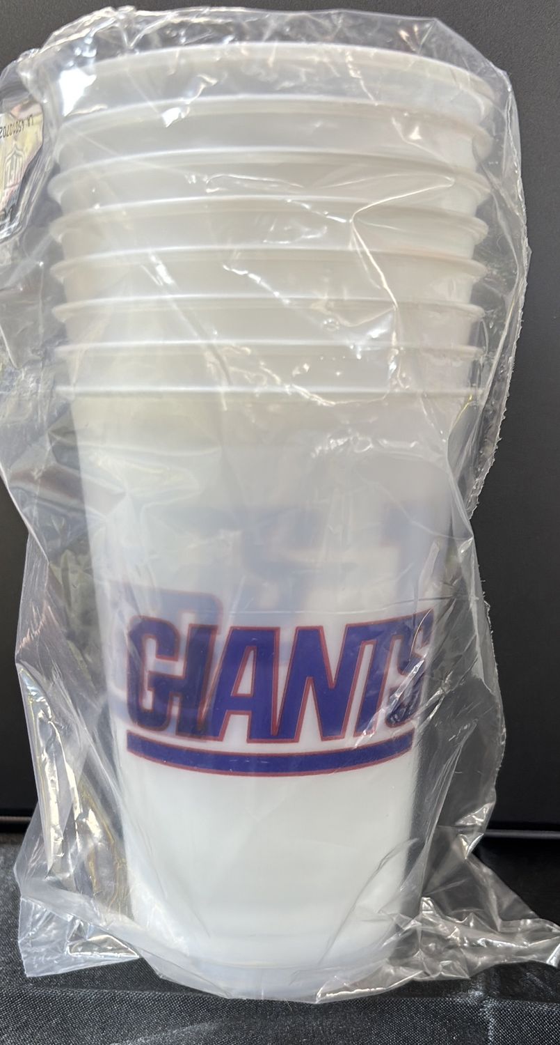 NEW YORK GIANTS NFL PLASTIC CUPS