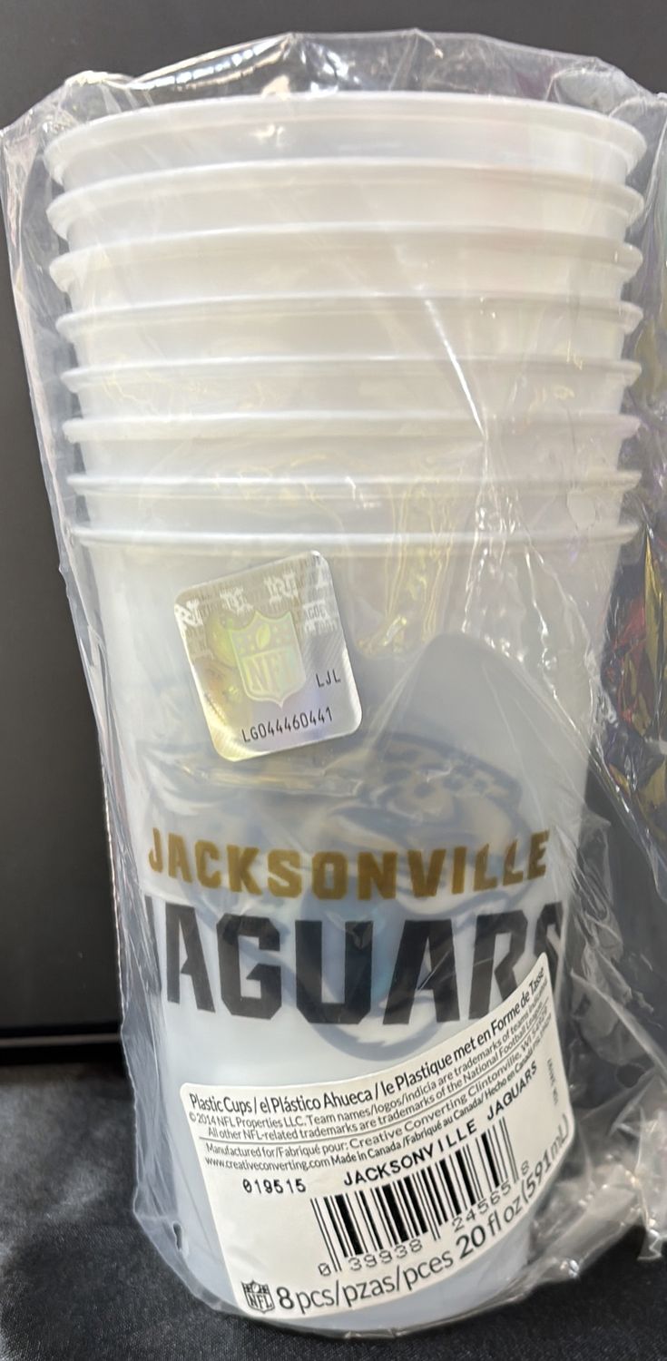 JACKSONVILLE JAGUARS NFL PLASTIC CUPS