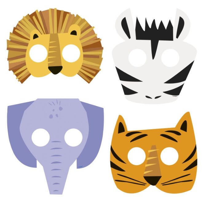 Masks Safari 4ct