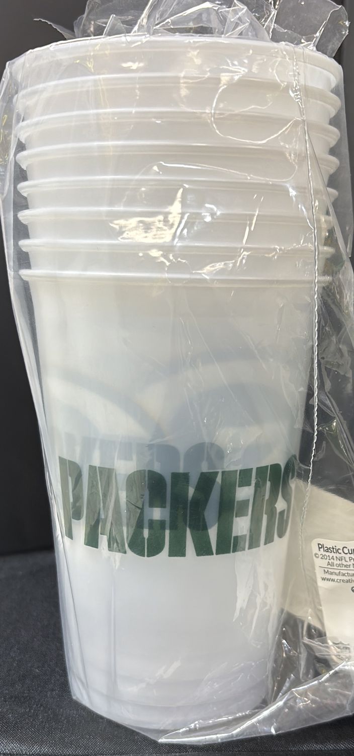 GREEN BAY PACKERS NFL PLASTIC CUPS