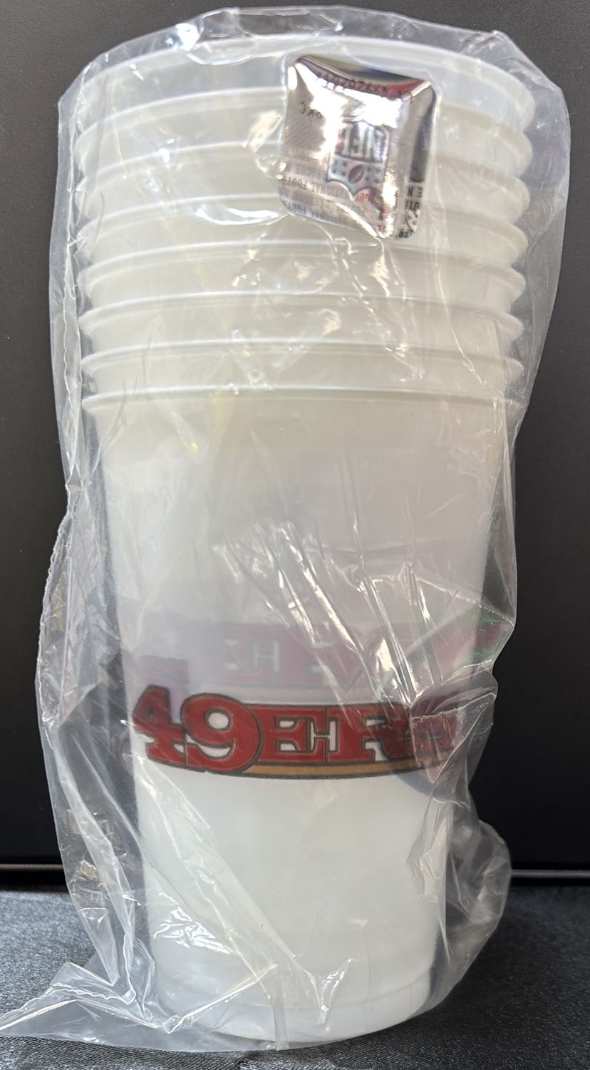 SAN FRANCISCO 49ERS NFL PLASTIC CUPS