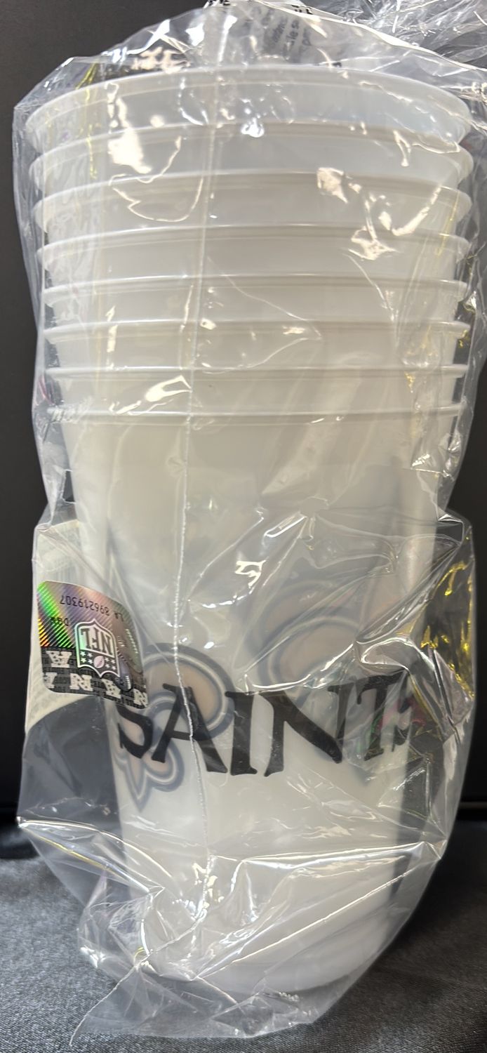 NEW ORLEANS SAINTS NFL PLASTIC CUPS