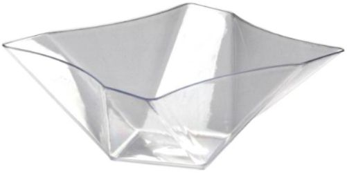 81oz TWISTED SQUARE BOWL CLEAR