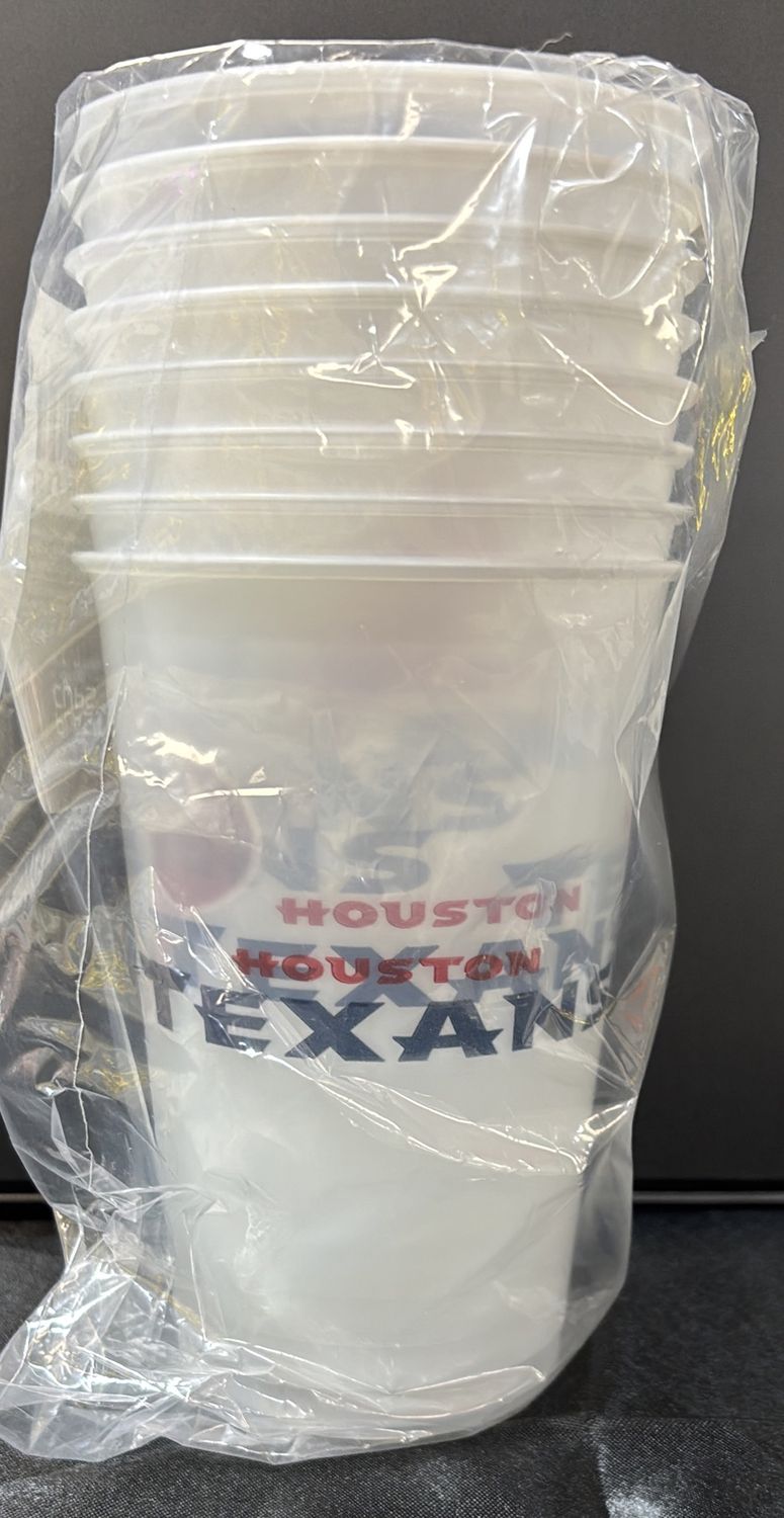 HOUSTON TEXANS NFL PLASTIC CUPS