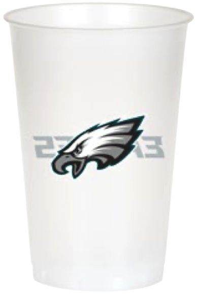 NFL PLASTIC CUPS PHILADELPHIA EAGLES 8CT