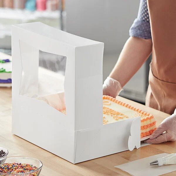 Window Cake Box 14" X 10" X 4" W/Insert