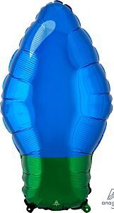 22" Blue Christmas Light Bulb, CATEGORY: PKG