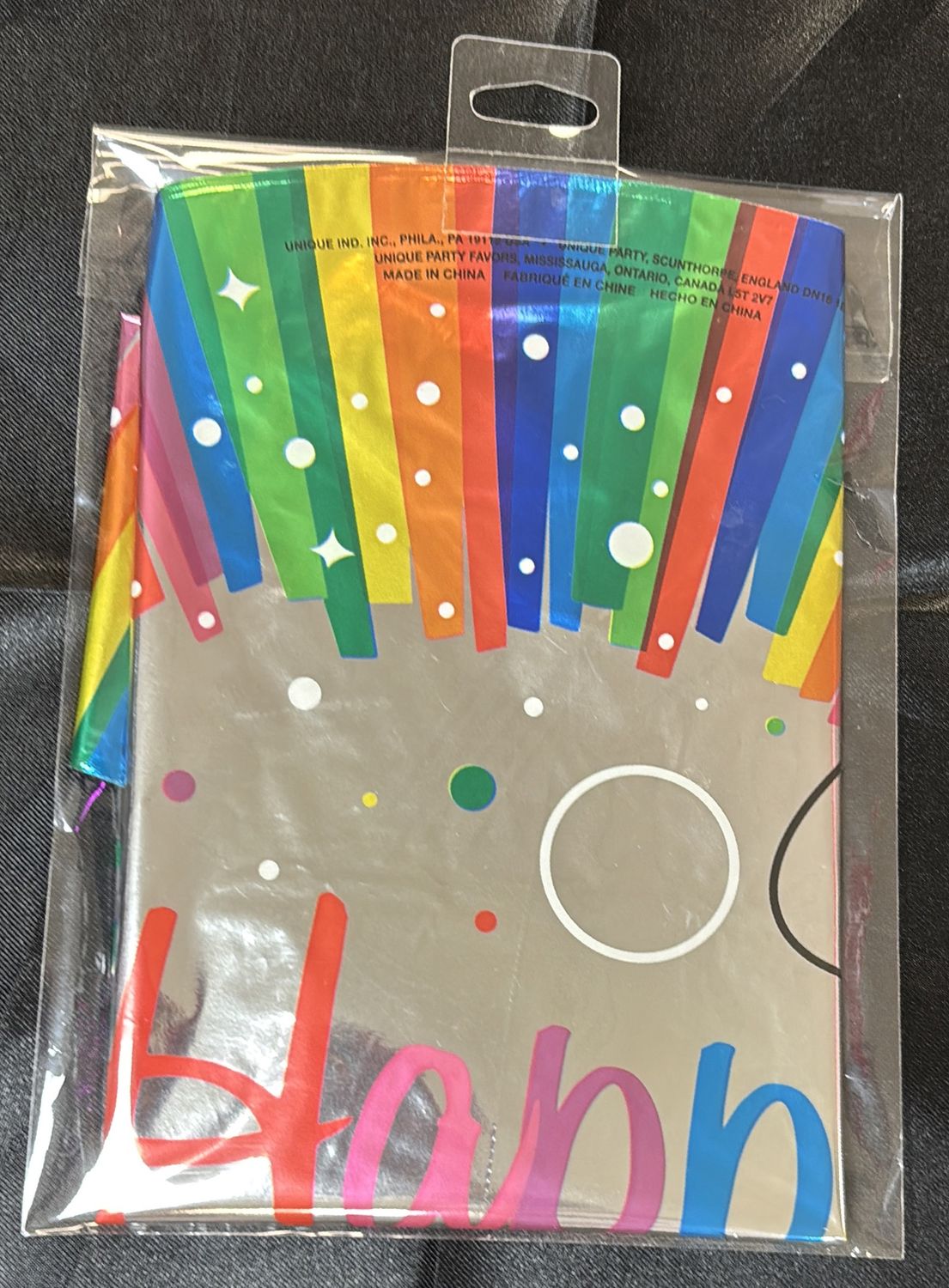 18" RAINBOW RIBBONS FOIL BALLOON