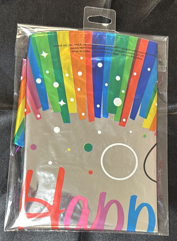 635 BALLOON HBD RAINBOW RIBBONS