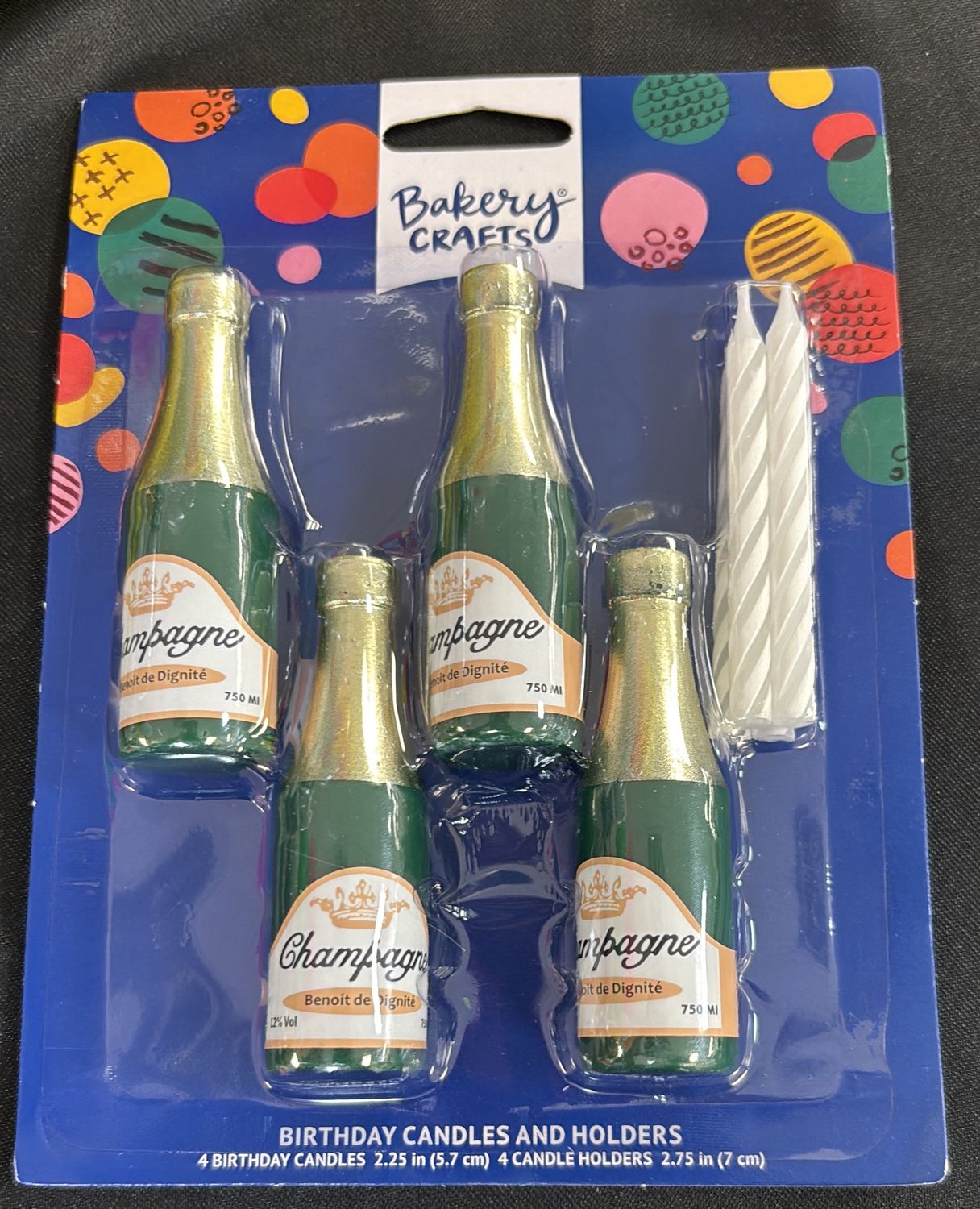 CHAMPAGNE BOTTLE CANDLE HOLDER