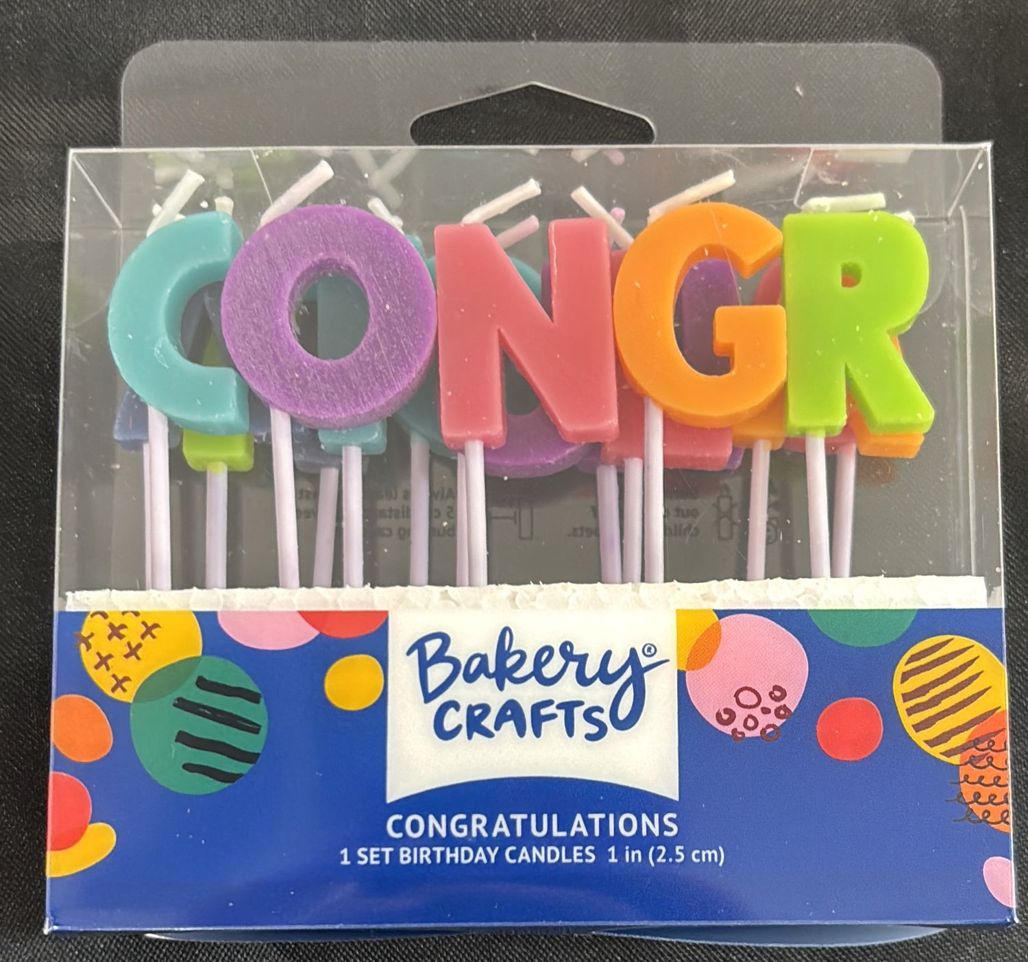 CONGRATS LETTERS SPECIALTY CANDLES