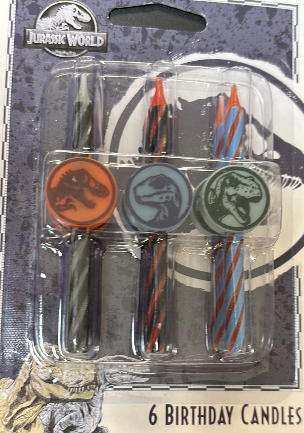 JURASSIC WORLD ICON LICENSED CANDLES
