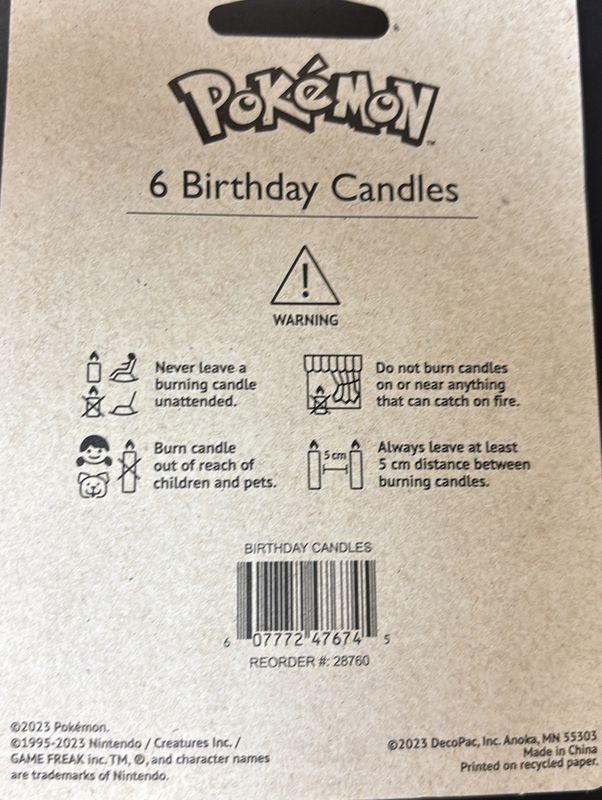 Pokémon Poké Ball Icon Licensed Candles