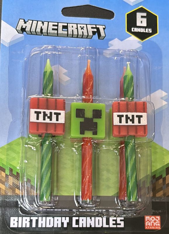 MINECRAFT ICON LICENSED CANDLES
