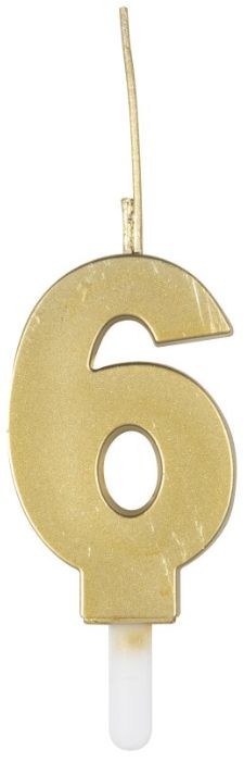 CANDLE SPARKLER GOLD #6