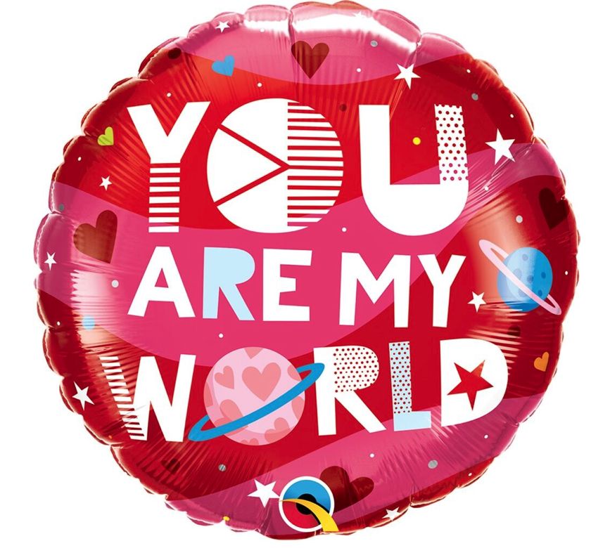 18" YOU ARE MY WORLD
